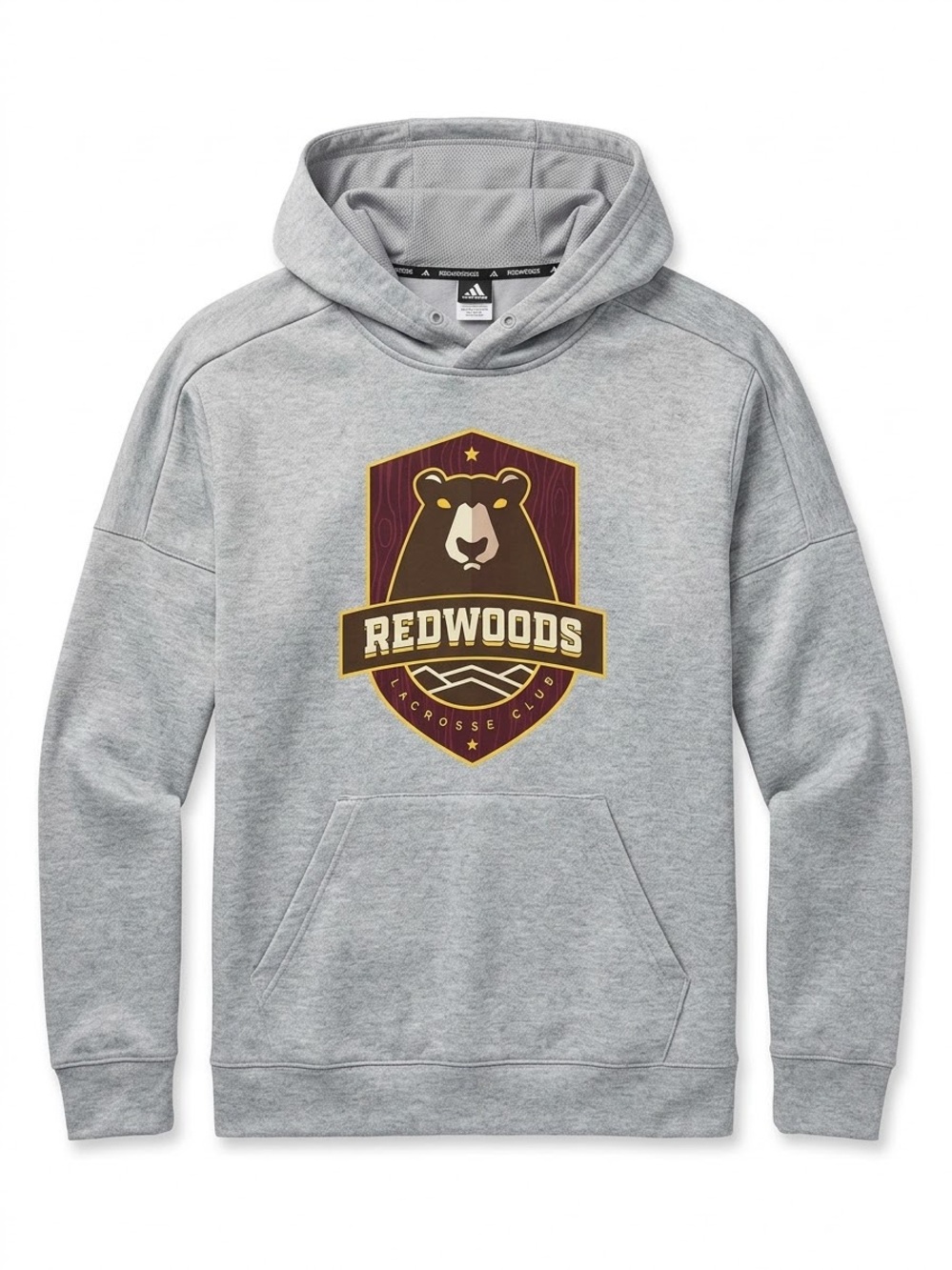 adidas Gray Redwoods Graphic Pullover Hoodie